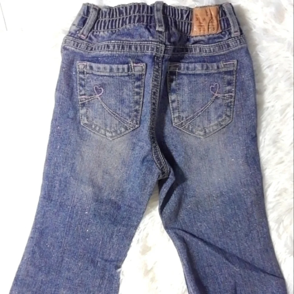 Children's Place Sparkly Denim Jeans- Size 18 Mos